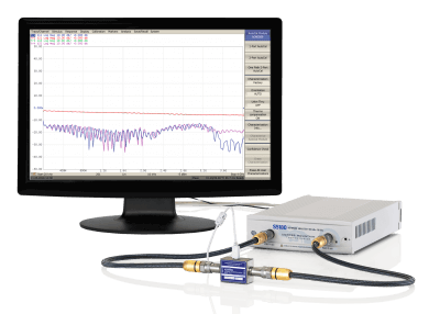 S5180 Compact Vector Network Analyzer (VNA) in-use with ACM2509 Automatic Calibration Kit